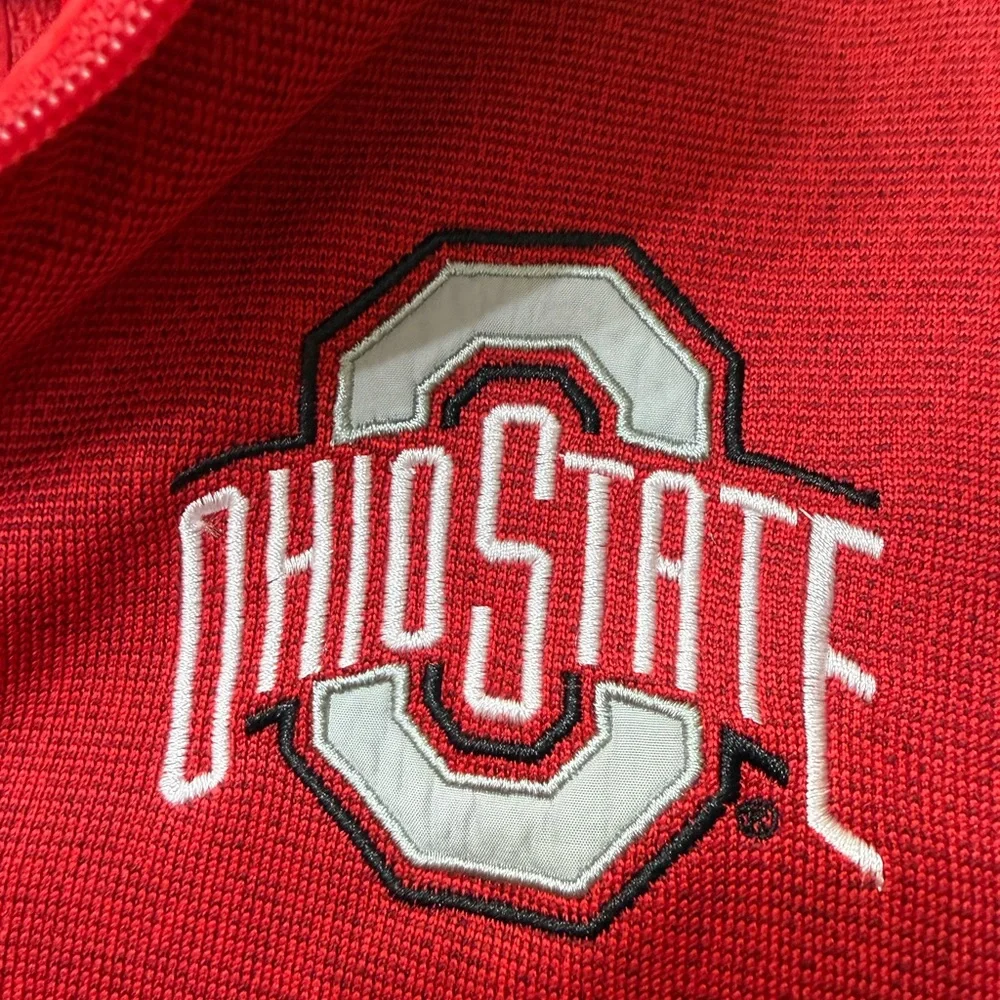 The Ohio State S Zip Up Jacket Fleece Interior OSU Sporty Comfy Big 10 Football